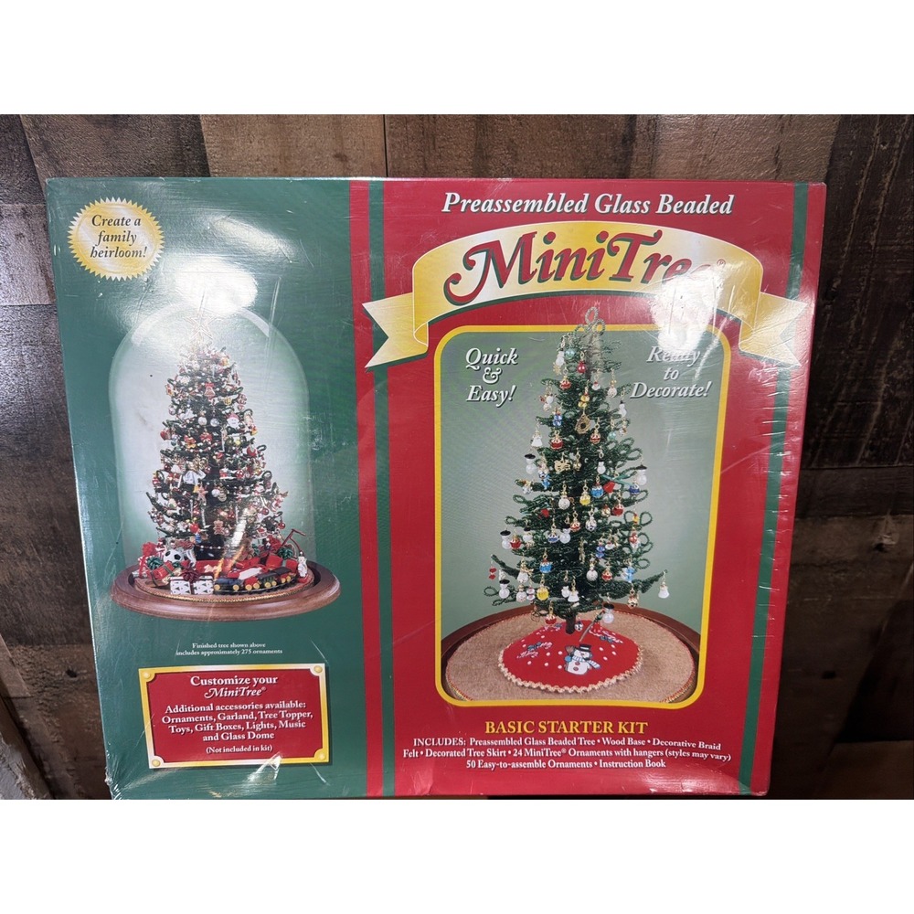 Vintage 1999 Westrim Crafts Mini Tree Glass Beaded Starter Kit Christmas Sealed